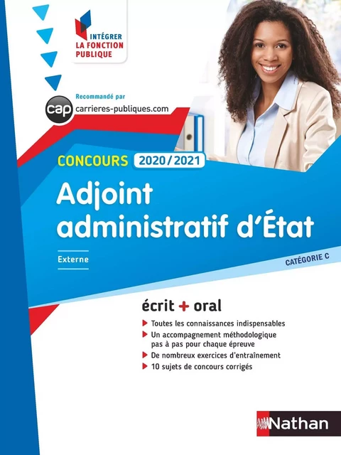 Concours adjoint administratif d'état 2019-2020 - N° 2 Catégorie C (IFP) - (EFL3) - 2019 - Pascal Tuccinardi, Laurent Barnet, Danièle Bon, Stéphane Gachet, Philippe Margenti - Nathan