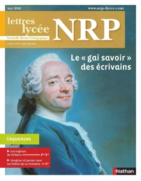 Séquence pédagogique " Le "gai savoir" des écrivains" - NRP Lycée (Format PDF)