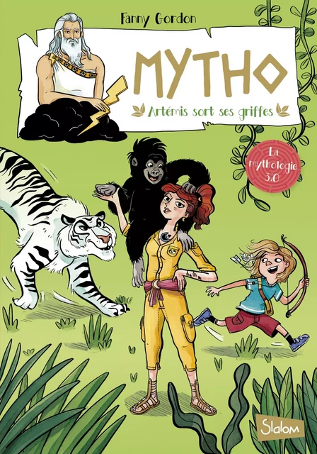 Mytho, Artémis sort ses griffes - Lecture roman jeunesse mythologie humour - Dès 8 ans - Fanny Gordon, Caroline Romanet - edi8