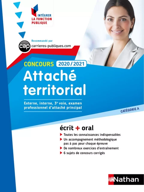 Concours Attaché territorial 2020/2021 - N° 40 - Catégorie A (IFP) - (EFL3) - 2020 - Jöelle Gauthier - Nathan