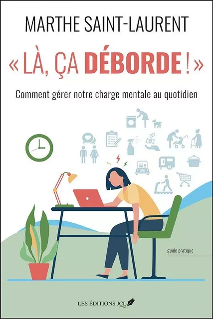 "Là, ça déborde!":comment gérer notre charge mentale au quotidien - Marthe Saint-Laurent - Les éditions JCL