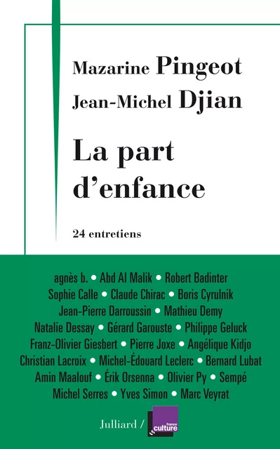 La part d'enfance - Mazarine Pingeot, Jean-Michel Djian - Groupe Robert Laffont