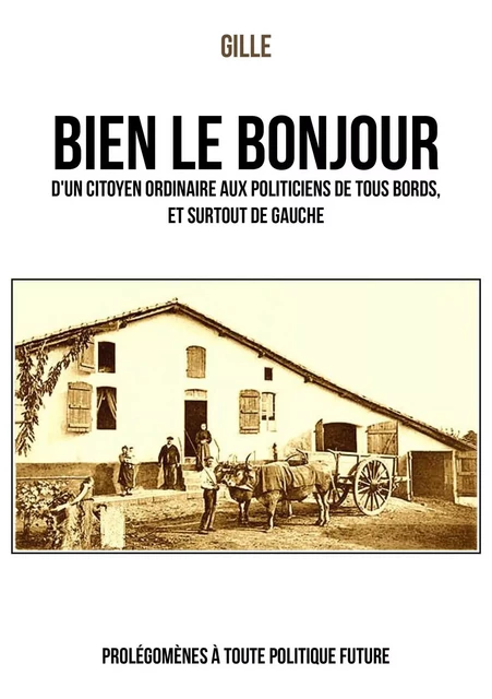 Bien le bonjour d'un citoyen ordinaire aux politiciens de tous bords, et surtout de gauche -  Gille - Publishroom