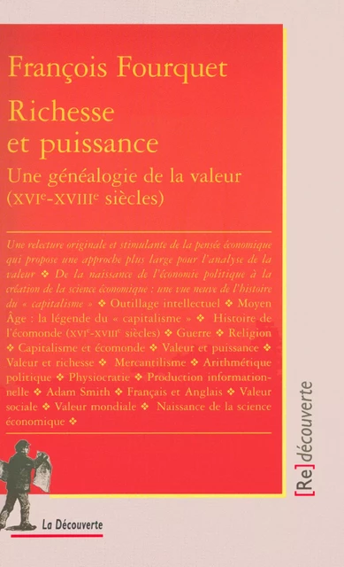 Richesse et puissance - François Fourquet - La Découverte