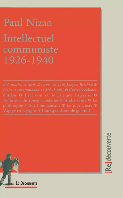 Intellectuel communiste (1926-1940) - Paul Nizan - La Découverte