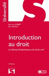 Introduction au droit et thèmes fondamentaux du droit civil. 18e éd.