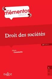 Droit des sociétés. 6e éd.