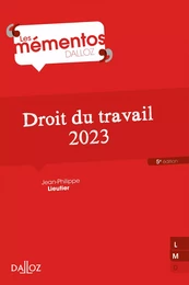 Droit du travail 2023. 5e éd.