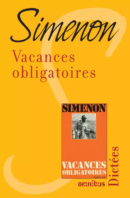 Vacances obligatoires - Georges Simenon - Place des éditeurs