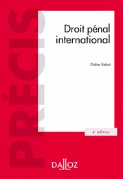 Droit pénal international 4ed