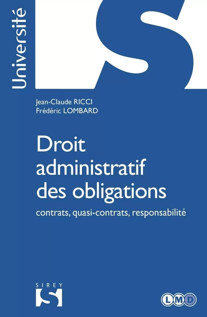 Droit administratif des obligations - Jean-Claude Ricci, Frédéric Lombard - Groupe Lefebvre Dalloz