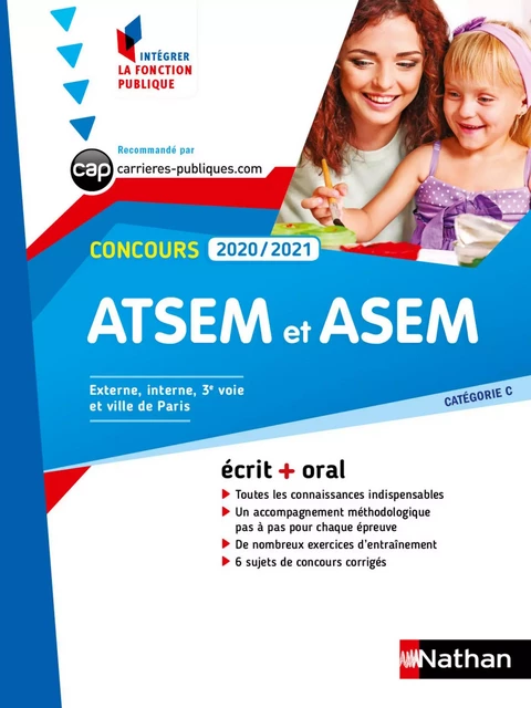 Concours ATSEM et ASEM 2020-2021 - Ecrit + Oral - N° 16 - Catégorie C - (IFP) - (EFL3) - 2020 - Louisa Rebih - Nathan