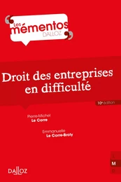 Droit des entreprises en difficulté. 10e éd.