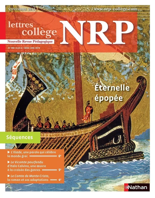 NRP Collège - Eternelle épopée - Novembre 2017 - ( Format PDF ) -  Collectif - Nathan