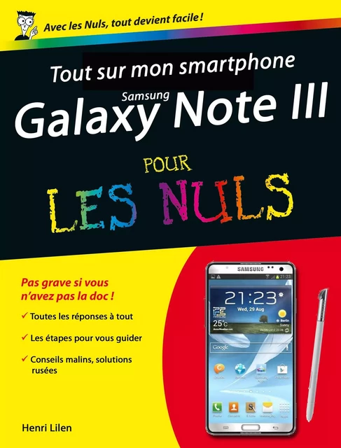 Tout sur mon smartphone Galaxy Note 3 Pour les Nuls - Patrick Beuzit - edi8