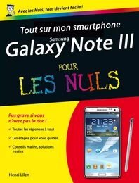 Tout sur mon smartphone samsung Galaxy Note 3 Pour les nuls