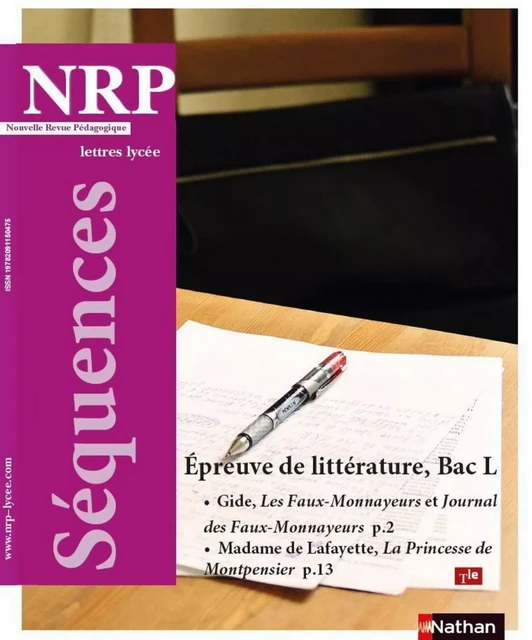 NRP - Spécial BAC L - Numérique - Janvier 2018 -  Collectif - Nathan