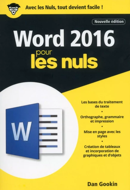 Word 2016 pour les Nuls poche, 2e édition - Dan GOOKIN - edi8