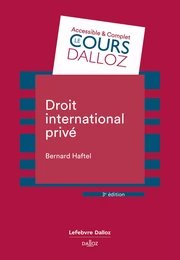 Droit international privé 3ed