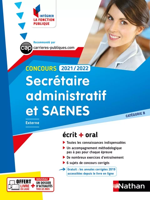 Concours Secrétaire administratif et SAENES - EPUB - Annie Dubos, Eric Favro, Annie Zwang, Olivia Lenormand, Adeline Munier - Nathan