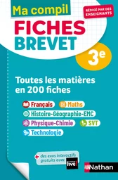 Toutes les matières 3e - Ma Compil fiches Brevet - Brevet 2025 - EPUB