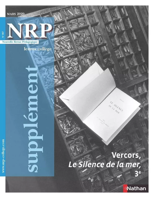 Vercors, Le Silence de la mer, - Supplément N°667 - NRP Collège Mars 2020 -  Collectif - Nathan