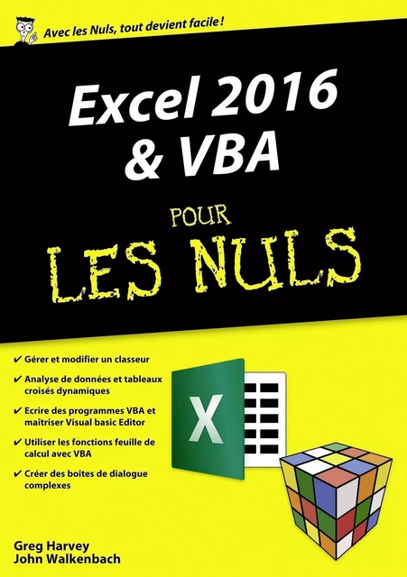 Excel 2016 et VBA pour les Nuls mégapoche - Greg HARVEY, John Walkenbach - edi8