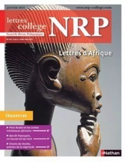 NRP Collège - Lettres d'Afrique - Janvier 2015 (Format PDF) -  Collectif - Nathan