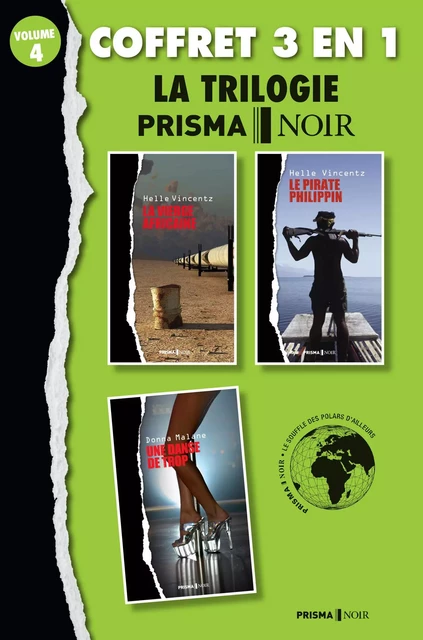 Coffret Prisma Noir 4 : La vierge africaine , Le pirate philippin , Une danse de trop - Helle Vincentz, Donna Malane - Editions Prisma