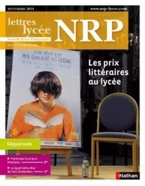 NRP Lycée - Les prix littéraires au lycée - Septembre 2014 (Format PDF) -  Collectif - Nathan