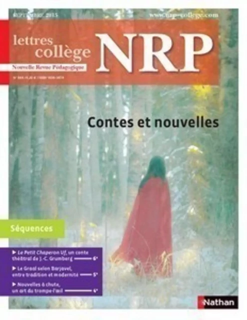 NRP Collège - Contes et nouvelles - Septembre 2015 (Format PDF) -  Collectif - Nathan