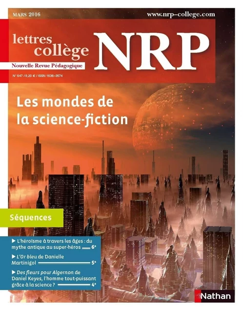 NRP Collège - Les mondes de la science-fiction - Mars 2016 (Format PDF) -  Collectif - Nathan