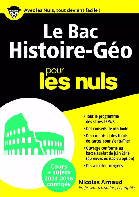 Le Bac Histoire Géo 2016 pour les Nuls - Nicolas Arnaud - edi8