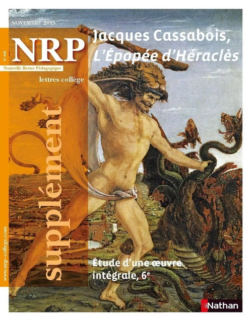 NRP Supplément Collège - l'Epopée d'Héraclès de Jacques Cassabois - Novembre 2015 (Format PDF) -  Collectif - Nathan