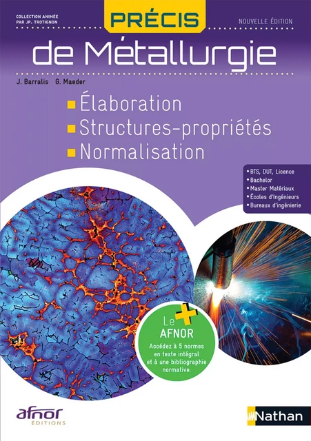 Précis du Métallurgie - AFNOR - EPUB - Jean Barralis, Gérard Maeder - Nathan