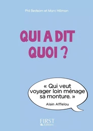 Petit Livre - Qui a dit quoi ?