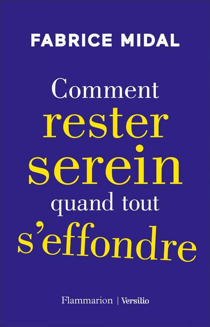 Comment rester serein quand tout s'effondre - Fabrice Midal - Versilio