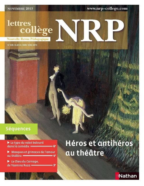 NRP Collège - Héros et antihéros au théâtre - Novembre 2013 (Format PDF) -  Collectif - Nathan