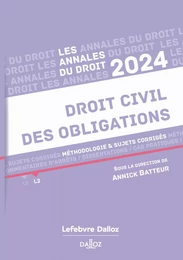 Annales du Droit 2024 - Droit civil des obligations