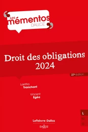 Droit des obligations 2024 27ed