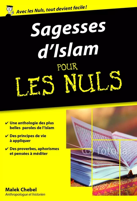 Sagesses d'Islam pour les Nuls poche - Malek Chebel - edi8