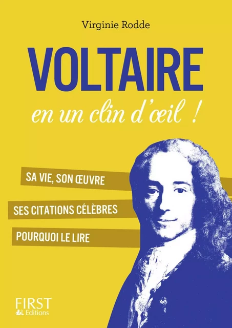 Petit livre de - Voltaire en un clin d'oeil - Virginie Rodde - edi8