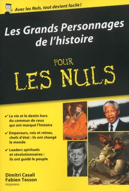 Les Grands Personnages de l'histoire pour les Nuls poche - Dimitri Casali, Fabien Tesson - edi8