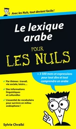 Lexique arabe Pour les Nuls