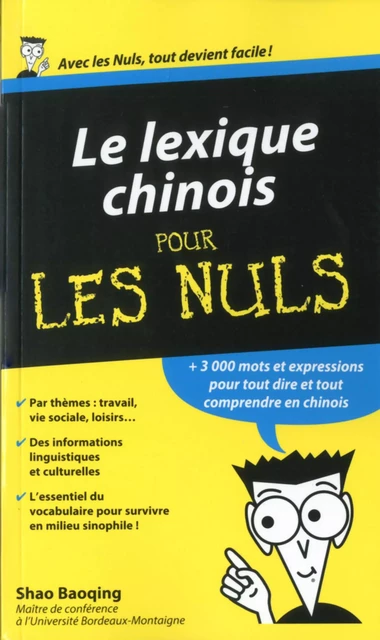 Le Lexique Chinois Pour les Nuls -  Collectif - edi8