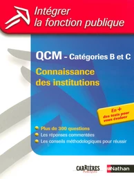 QCM Connaissances des institutions - Catégories B et C