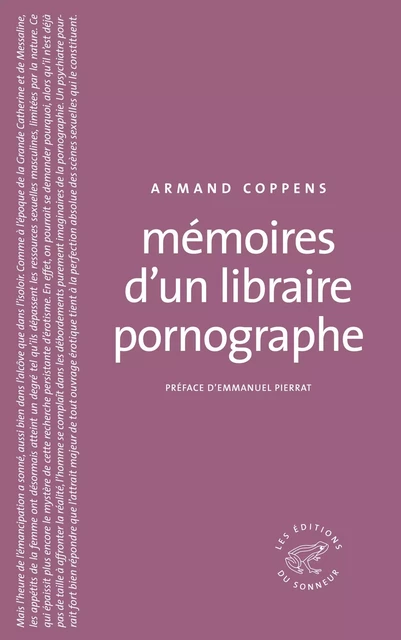 Mémoires d'un libraire pornographe - Armand Coppens - Les editions du sonneur