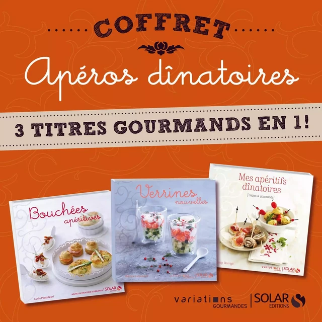 Coffret Apéros dînatoires - Martine LIZAMBARD, Solveig Darrigo-Dartinet, Lucia PANTALEONI - edi8