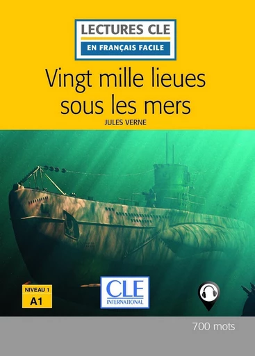 Vingt mille lieues sous les mers - Niveau 1/A1 - Lecture CLE en français facile - Ebook - Jules Verne - Nathan