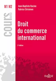 Droit du commerce international. 3e éd.